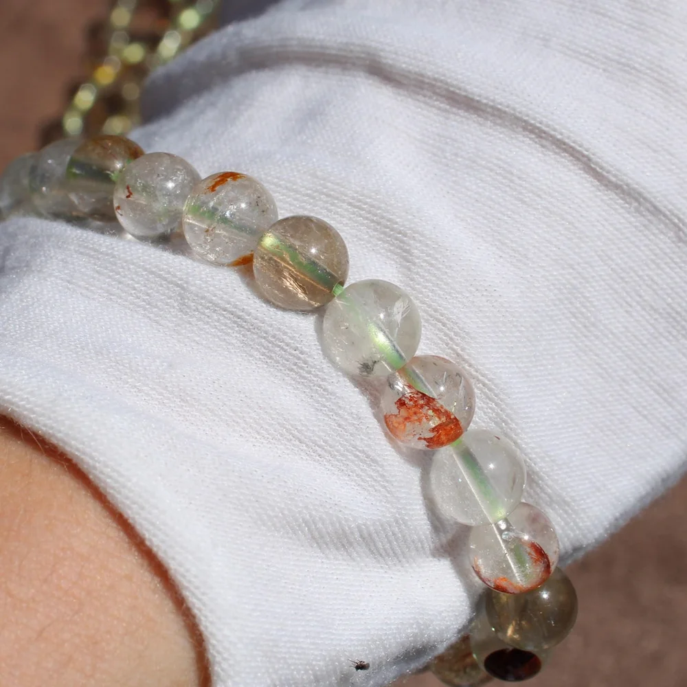 Clear Quartz Bracelet – Natural Crystal Stretch Bracelet – Handmade Gemstone